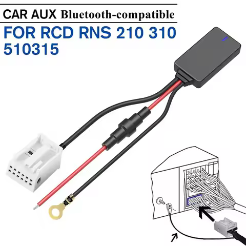 Car MP3-compatible Adapter Music Radio For RCD RNS 210 310 510 Aux Car MP3 Bluetooth-compatible Adap