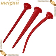 MEIGUII Caulking Nozzle, Red 300mm/11.8in Structural Adhesive Nozzle, Durable Curved Caulking Nozzle