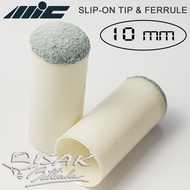 MIC Slip On Tip &amp; Ferrule - 10 mm Stik Biliar Billiard Cue Stick Tips