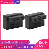 Yoaushop USB Front Panel Adapter Socket 90° Elbow USB3.0 19Pin To 20Pin Header