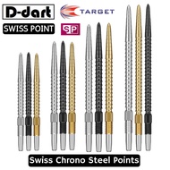 TARGET Dart Point - SWISS CHRONO POINT BLACK/GOLD/SILVER REPLACEMENT STEEL DART POINT 3Pcs/Pack