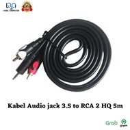 3.5 to RCA 2 HQ 5m jack Audio cable