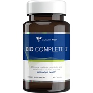 Gundry MD® Bio Complete 3, 3-in-1 Probiotics 60 Capsules for Gut Health, Probiotic Supplements Diges