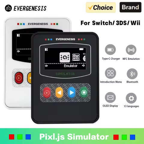 New Smart NFC Emulator for Amiibotool Pixl.Js iNFC OLED HD Smart Emulator Accessory for Switch/Switc