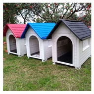 Dog cage plastic removable and washable pet dog house easy to install windproof and rainproof outdoor house