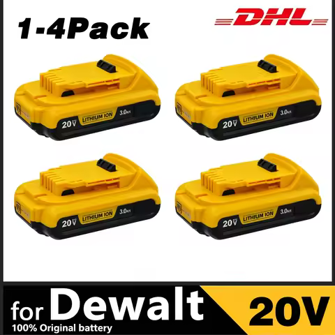 for Dewalt 20V Battery,3AH -12AH Rechargeable Lithium Ion Battery, for Dewalt DCB200 DCB206 Power To