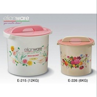 5~12kg Plastic Rice Bucket Rice Dispenser Baldi beras Tong Beras Penyimpan Beras Penyutup Rice storage container