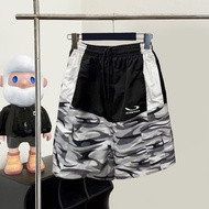 MA4X BLCG Paris Half Ring sports Contrast Color Camouflage Five-point Pants Men Women B Overall Shor
