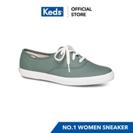 KEDS WH61665 CHAMPION LEATHER BALSAM GREEN Women's Lace-up Sneakers Green good