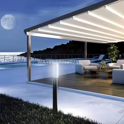 Awning Solar Protection Awning Manufacture Retractable Awning Outdoor Waterproof Automatic Retractab