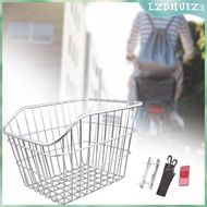 [lzdhuiz3] Bike Rear Basket Basket for Child Folding Bikes Outdoor Biking