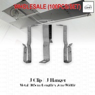 (100PCS) Metal J Clip for Ceiling J Hanger Bracket for Threaded Rod JClip