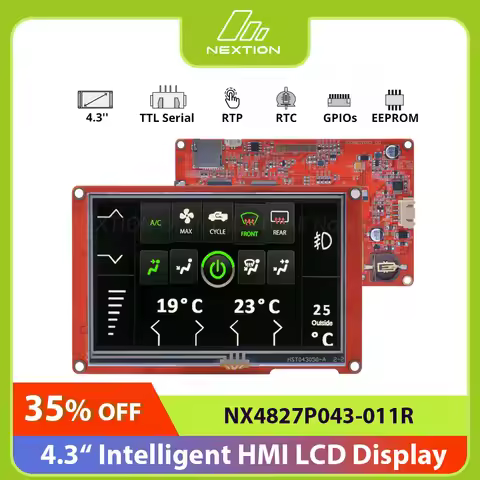 NEXTION 4.3 Inch Resistive HMI Touch Display NX4827P043-011R LCD-TFT Module RGB 65K Color Screen Pan
