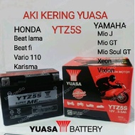 Aki Kering Yuasa Ytz5S Aki Kering Motor Vario/Mio J/Beat 100% Original