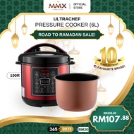 MMX UltraChef (100R) All-in-One Digital Pressure Cooker 6L: Fast, Safe, Delicious