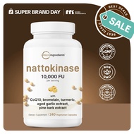 Micro Ingredients Nattokinase 10,000FU, 240 Capsules Vegetarian Capsules R0TG