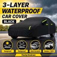 Car Cover 4.9m Penutup Kereta Sedan Tahan Panas & Hujan Anti-Cuaca  UV Protection Sesuai Bezza Saga 