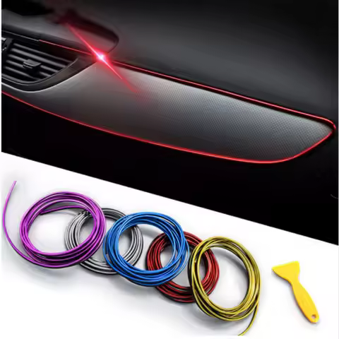 5M Car Styling Interior Accessories Strip Sticker For audi a4 a5 a6 b5 b6 b7 q3 q5 q7 rs quattro s l