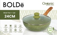 BOLDe Organic Green Wok 24 cm + Lid