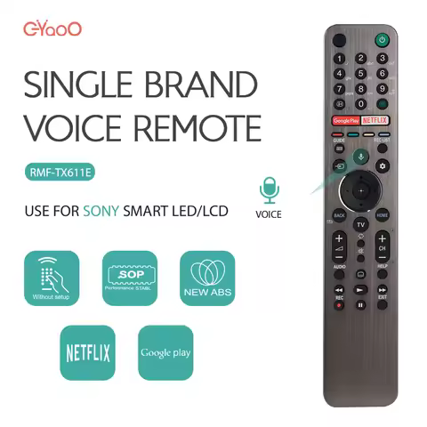 Backlit Voice Remote Control RMF-TX611E for 4K HD TV KD-55XH9505 KD-65XH9505 KD-75XH9505 KD-85XH9505