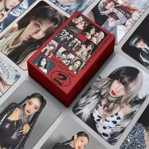 55pcs/set KPOP GIDLE 2nd Full Album LOMO Card Super Lady SONG YUQI(G)I-DLE MINNIE SHUHUA SOYEON Girl