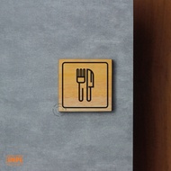 INPI HOUSE Signage Cafeteria - Dining Area Sign Board - Wood