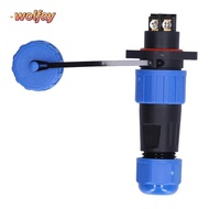 YOLANDA Aviation Plug Socket, 2PIN Flanged Waterproof Connector, Aviation Socket LP16 Heavy Duty Sol