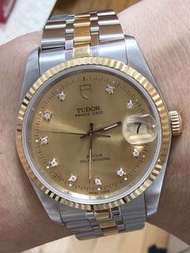 好𠃊新凈🤣 Tudor 74033 金鋼 新裝實金帶 鑽石字 新咭 $13888
