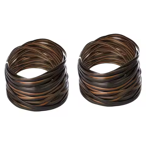 VC-Coffee Gradient Flat Synthetic Rattan Repair Material Rattan Wicker Repair Kit For Knit And Chair