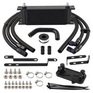 Oil Converter Sandwich Plate Base Plate Cooler Kit Gearbox Transmission Aluminum Black For Audi VW T