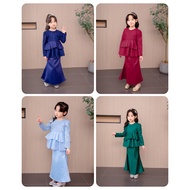 【READY STOCK】Baju Kurung Peplum | Baju Melayu | Baju Raya | Budak Perempuan (2years~12years)