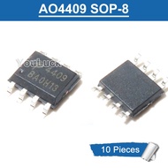 10pcs AO4409 4409 SOP-8 -30V/-15A P-Channel MOSFET New Original