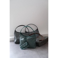 Leather Goyard/Goyard New Style HOBO Presbyopic Underarm Bag Letter Shopping Bag Tote