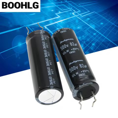 2PCS 82UF 500V Electrolytic Capacitor 500V 82UF 16X45 ULW
