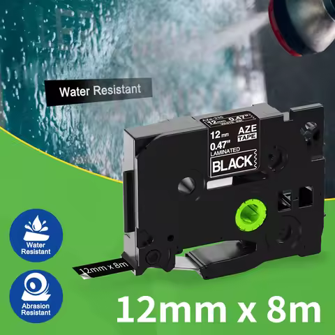 6-24mm Compatible Brother tze-Tape 12mm 335 231 fx231 s231 for P touch Label Printer PTH110 PTD210 P