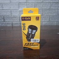 VGEN USB + TYPE C 2-PORT CAR CHARGER VCC2-20