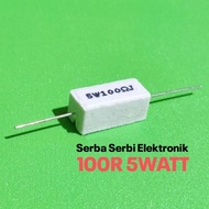 5W 5WATT 100 100R OHM ROHS CHALK RESISTOR