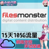 【現貨+開發票】小妹代購 免空 雲端 序號 升級碼 會員 高速下載 filesmonster 15天 105G
