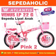 Sepeda Lipat Anak ATLANTIS VENUS LP 1622 Ukuran 16 & 18 Inch Perempuan & Laki Laki