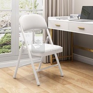 全城热卖 - 包送貨 -家用便攜折疊椅 簡易靠背辦公椅 會議便攜折疊凳 電腦折疊椅 宿舍簡易靠背椅 便攜家用會議椅 折疊電腦辦公椅 簡易家用餐椅凳 白腿白面