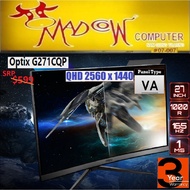 MSI OPTIX G271CQP ESPORTS Gaming Monitor- 27inch CURVED / VA 165hz / WQHD / 1MS (3Y),