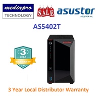 ASUSTOR AS5402T 2-Bay Nimbustor 2 Gen 2 NAS with Dual 2.5-Gigabit Ethernet (Without HDD) - 3 Year Di