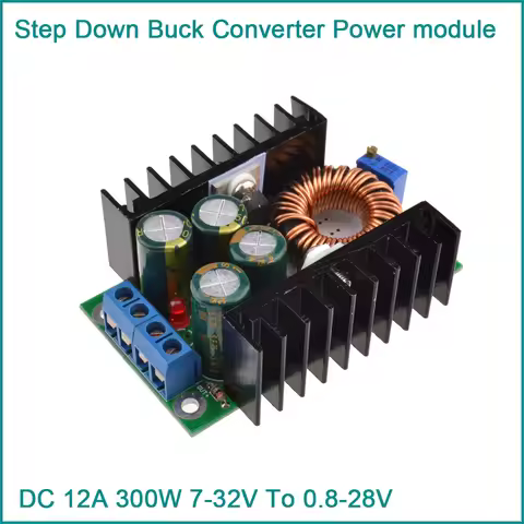 XL4016 DC-DC Max 8A 9A Step Down Buck Converter 5-40V To 1.2-35V Adjustable Power Supply Module LED 