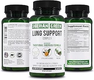 Siberian Green Lung Support Complex 60 Capsules - Traditional Formula Supplement Rich in Quercetin, 