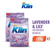 [Paket isi 2] SOKLIN Deterjen Bubuk Softergent Lavender & Lily 770GR