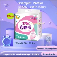 30pcs M-XXL Size Sanitary Napkin Maternity Underwear Cotton Soft  overnight panties Sanitary Pants/ Sanitary Pads/Sanitary napkins Heavy Flow/ Long-lasting dry Adult Diapers