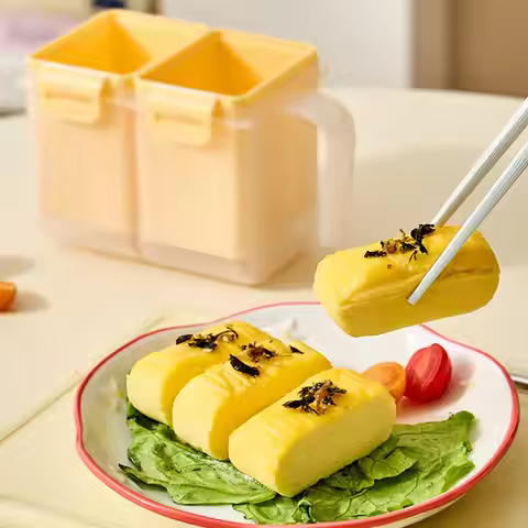 Microwave Egg Cooker Tamagoyaki Omelet Box Nonstick Heat-Resistant Mold Microwavable Egg Cooker for 