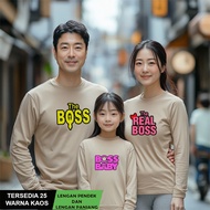 MERAH The BOSS Baby Boss Family Couple T-Shirt Family Couple Family Set Red Couple T-Shirt