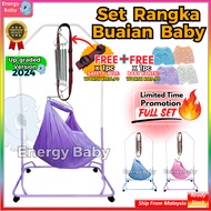 ENERGY BABY Spring Cot Stand Set Rangka Buaian Baby Cradle Stand Rangka Buai Besi Kain Buaian Baby Spring Accessories