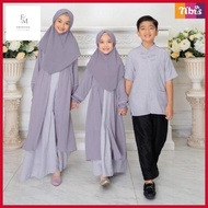 EMPRESED NIBRAS GAMIS FAIDAA LILAC/ NIBRAS PROMO/ FAIDAA GAMIS ANAK